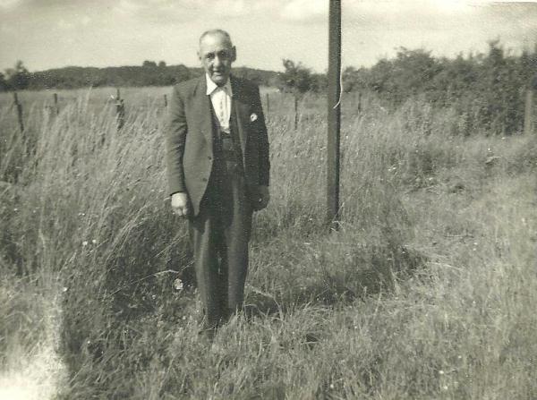 Jos Taylor, my grandfather in his garden at 57 Bower Lane